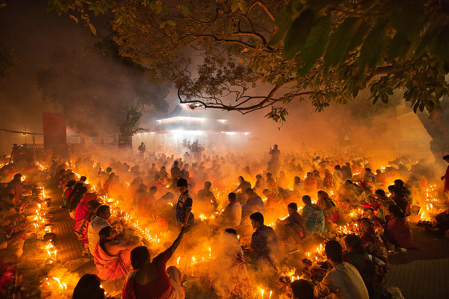 Candle Photograph - Religious Festival by Azim Khan Ronnie
