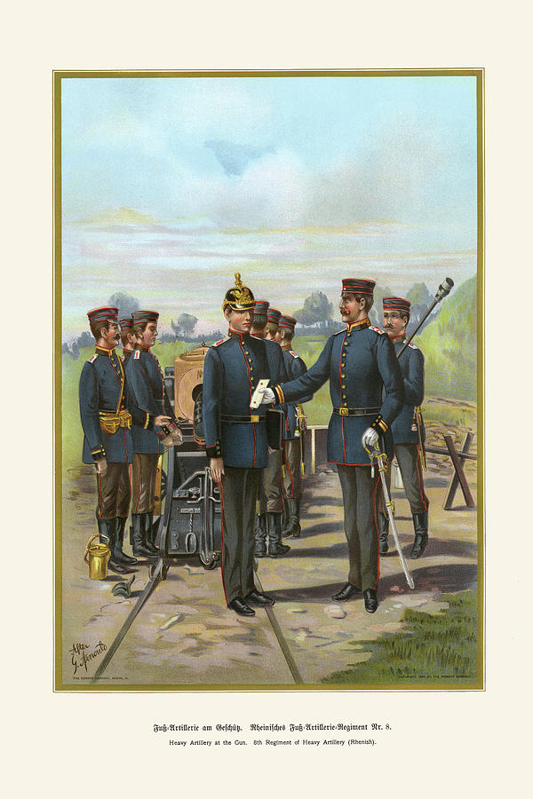 Relish Heavy Artillery at the Gun - 8th Regiment Painting by G. Arnold ...