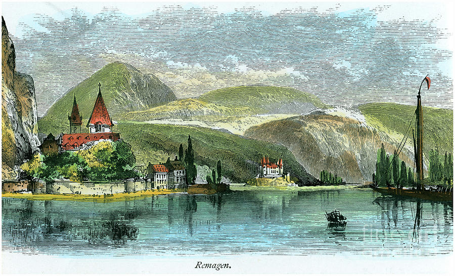 Remagen, Germany, C1875 Drawing by Print Collector
