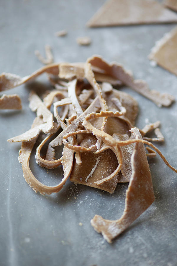 Remains Of Chestnut Pasta Dough Photograph by Eising Studio