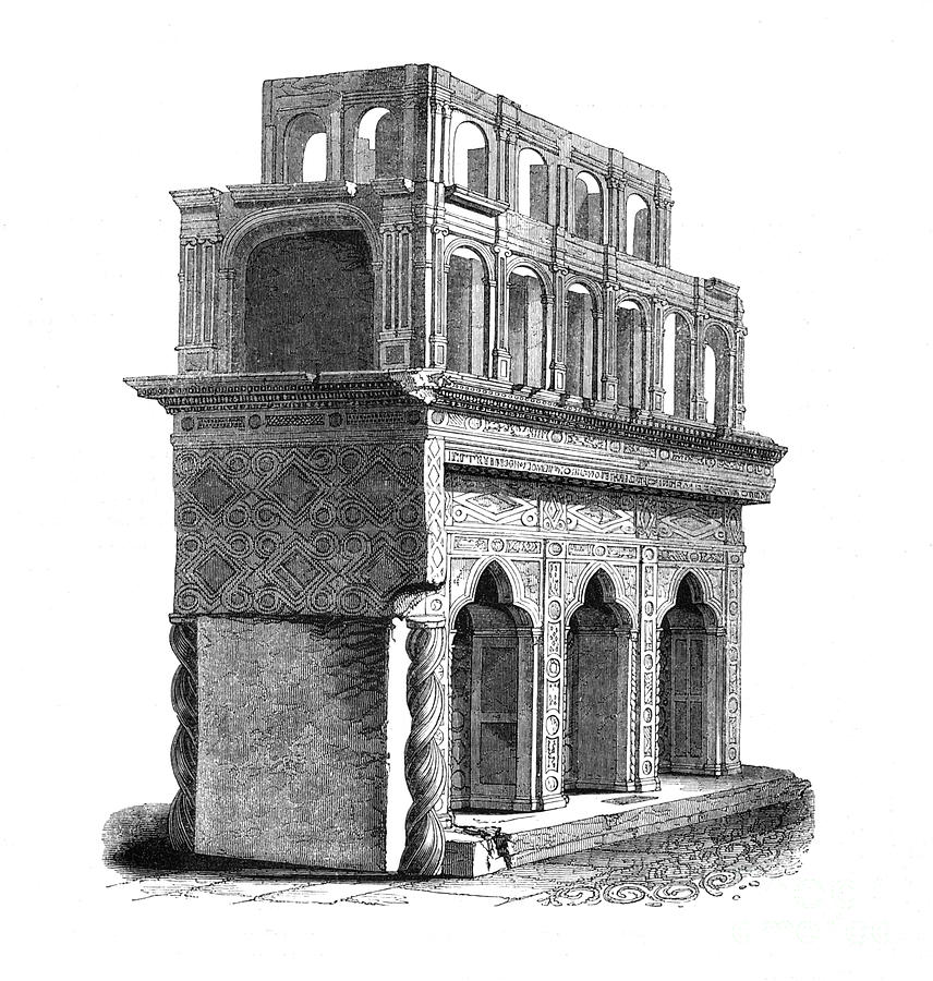 Remains Of The Shrine Of Edward Drawing by Print Collector