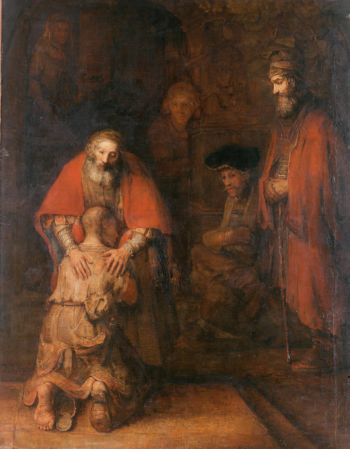 Rembrandt Harmensz. van Rijn - The Return of the Prodigal Son Painting by Hermitage Museum
