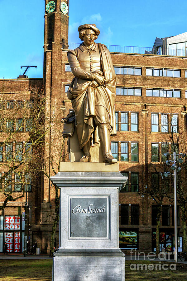 Rembrandt on Rembrandtplein in Amsterdam by John Rizzuto Rembrandt on Rembrandtplein in Amsterdam by John Rizzuto
