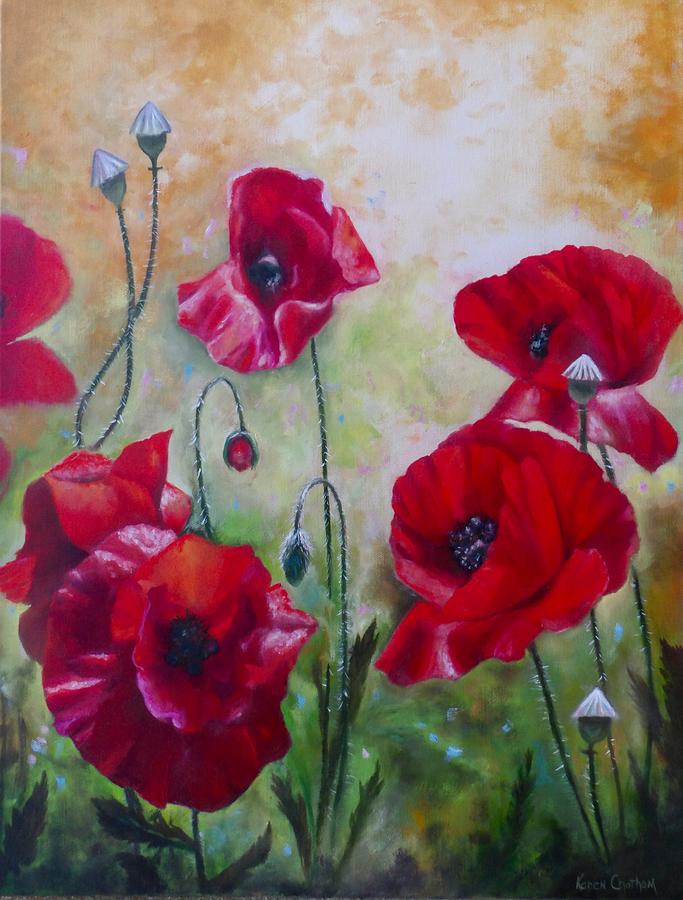 Remember The Fallen Painting - Remember Me by Karen Kennedy Chatham
