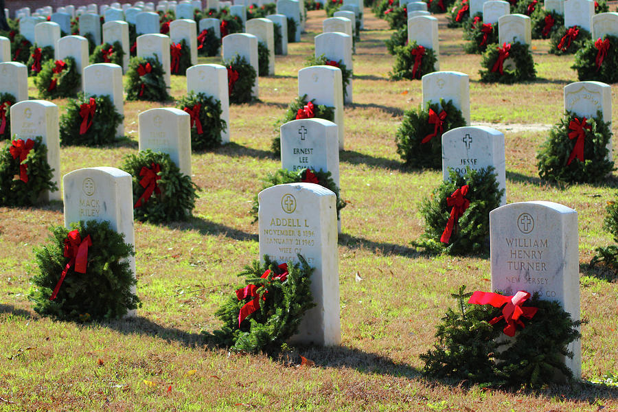 Remembrance Wreaths Photograph by Cynthia Guinn