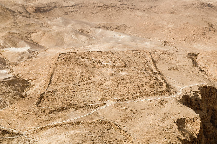 Remnants Of Legionary Camp At Masada Photograph by Photostock-israel