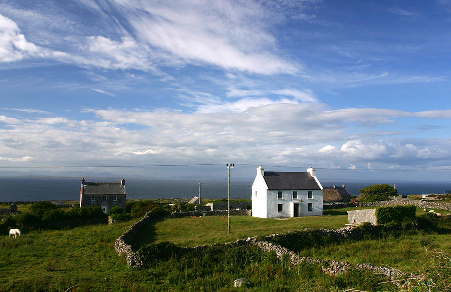 Remote Farmhouse Aran Islands Southern Photograph by Mikeuk