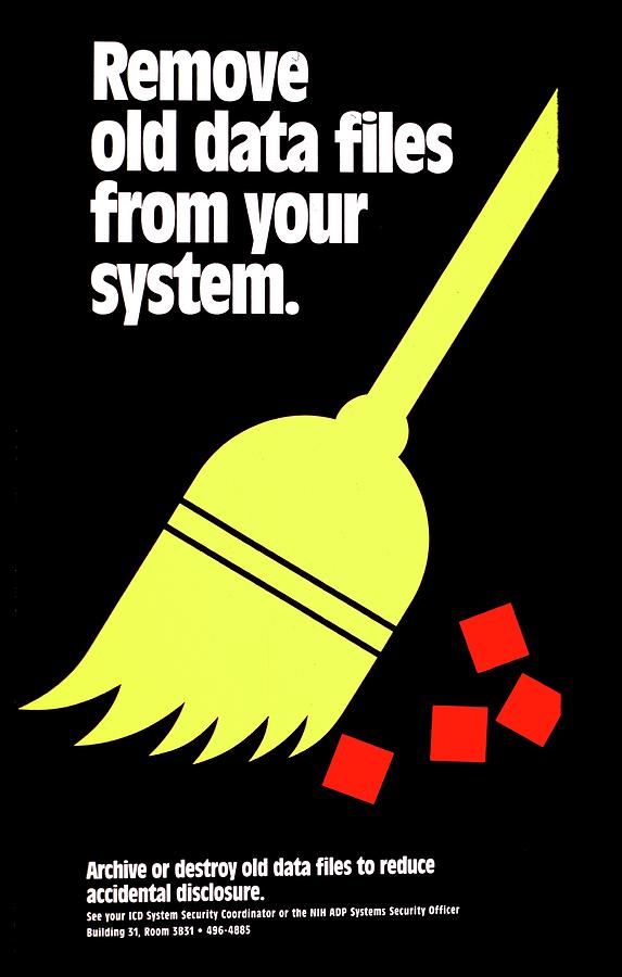Broom Painting - Remove Old Data From Your System by National Institutes Of Health