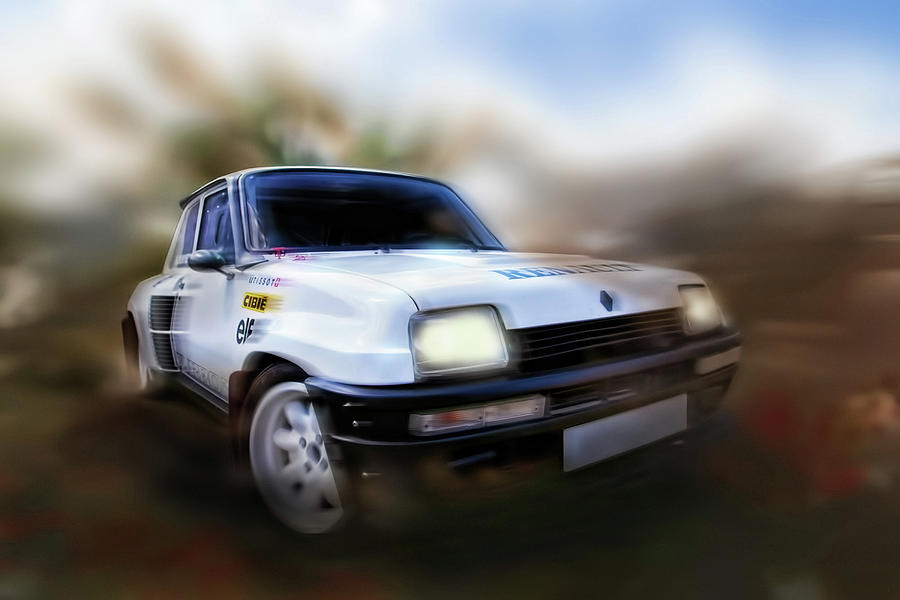 Renault 5 GT Kicking up dust Photograph by Carl H Payne