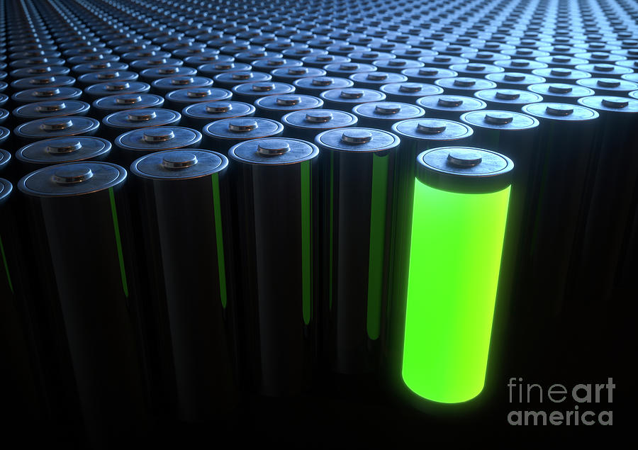 Renewable Energy Battery Recycling Photograph by Ktsdesign/sciencephotolibrary