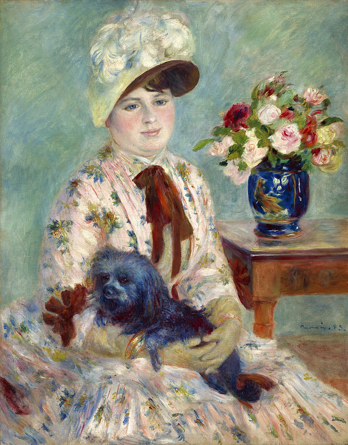Mademoiselle Charlotte Berthier, 1883 Painting by Auguste Renoir