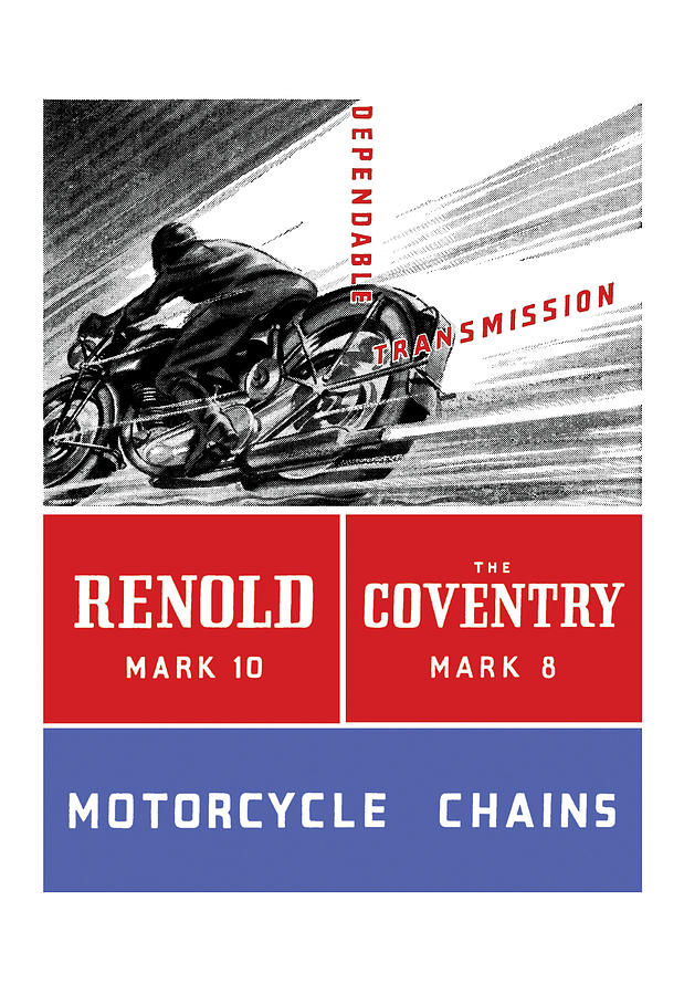 Renold Mark 10 Motorcycle Chains Painting by Unknown