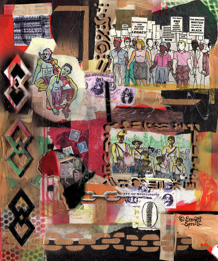 Reparations - the Cure Mixed Media by Everett Spruill