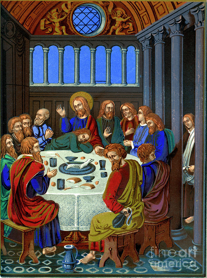 Representation Of The Last Supper Drawing by Print Collector Fine Art