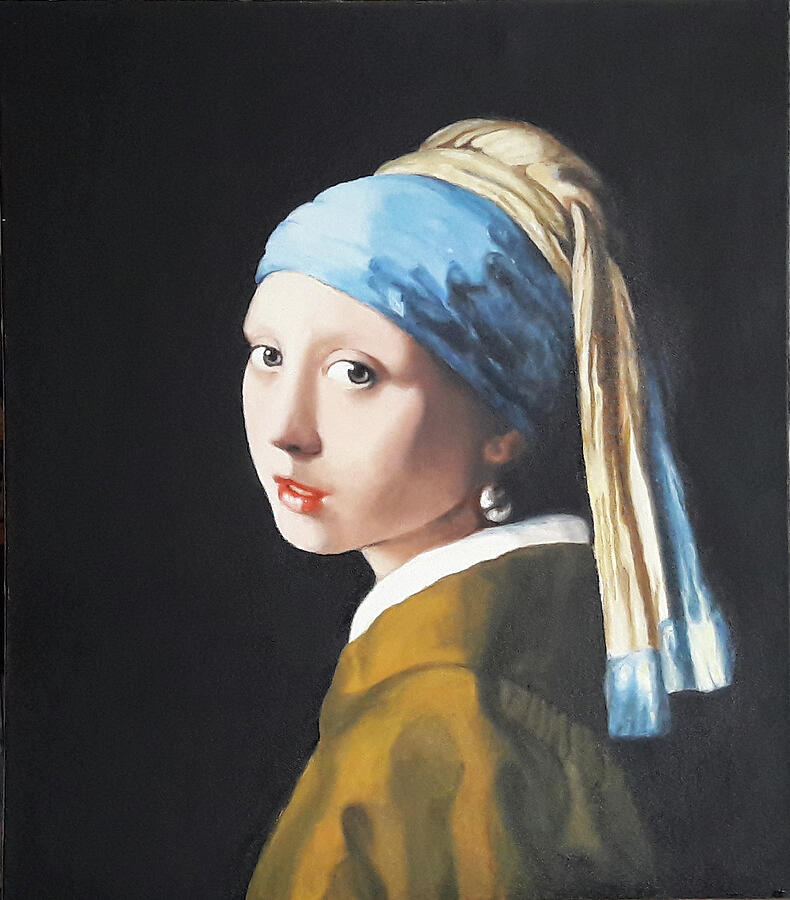 Reproduction from Vermeer Painting by Husnu Konuk