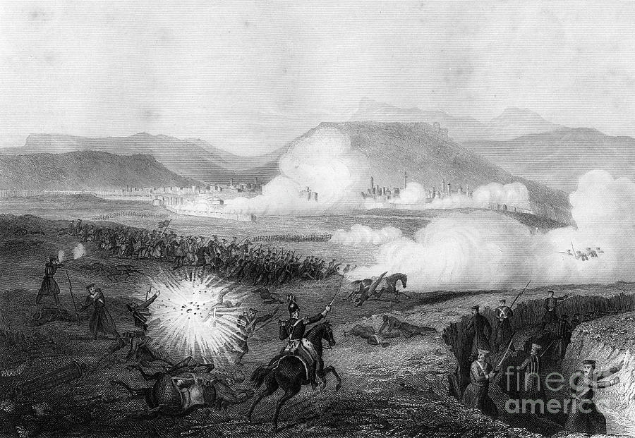 Repulse Of The Russians, Battle Drawing by Print Collector