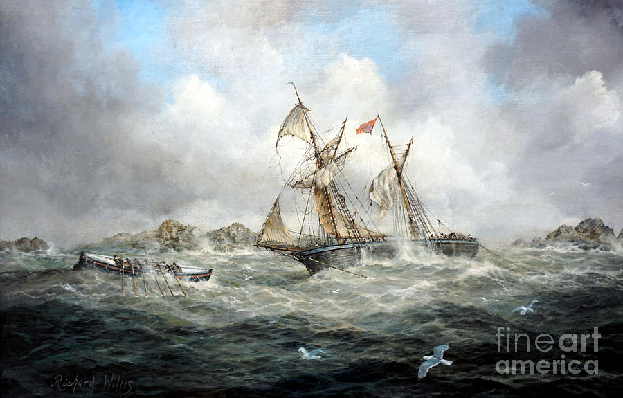 Rescue at Last Painting by Richard Willis