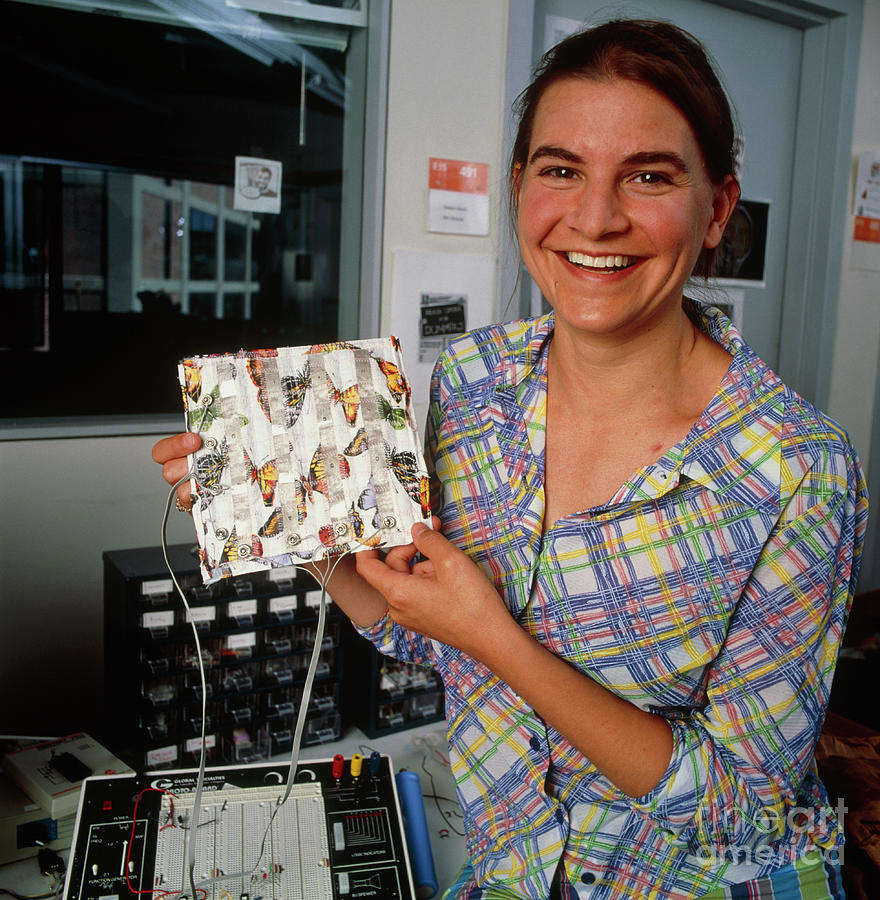 Researcher Holds A Fabric Keyboard Of Computer Photograph by Science Photo Library Researcher Holds A Fabric Keyboard Of Computer Photograph by Science Photo Library