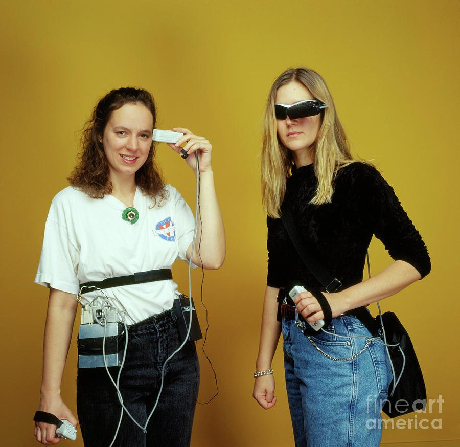 Researchers Wear Computerised Clothing Photograph by Sam Ogden/science Photo Library