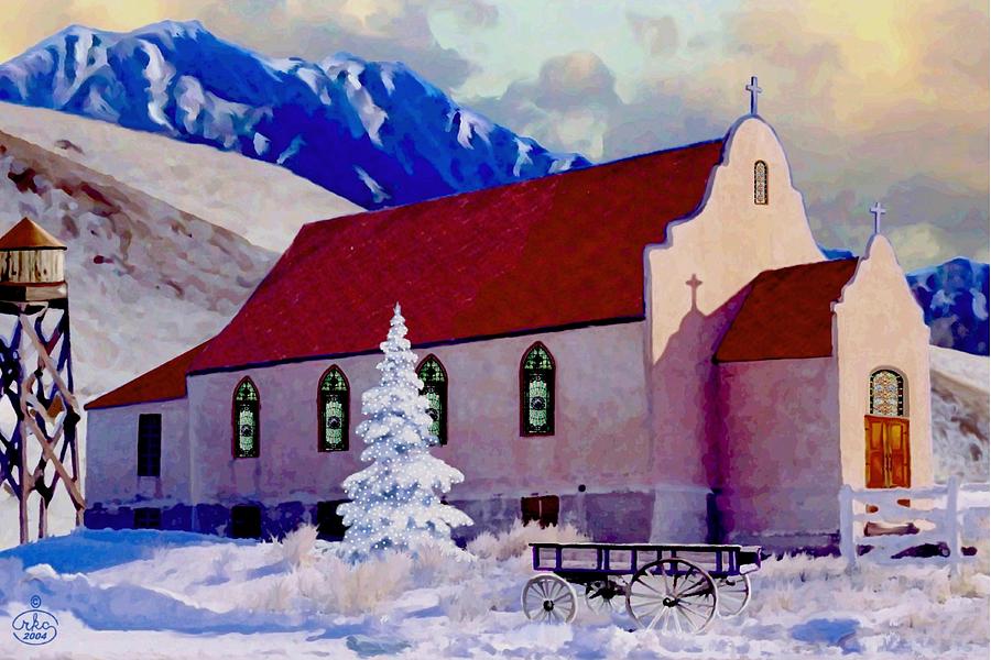 Reservation Church Painting by Ron and Ronda Chambers