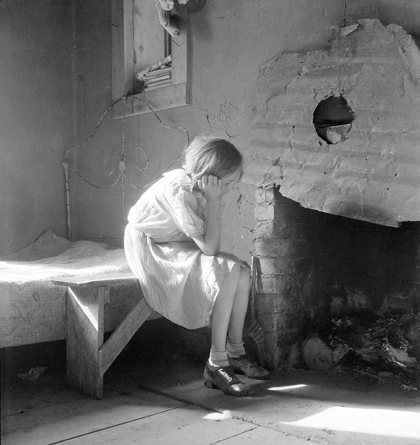 Resettled Farm Child From Taos Junction To Bosque Farms Project In New Mexico, 1935 Photograph by Dorothea Lange
