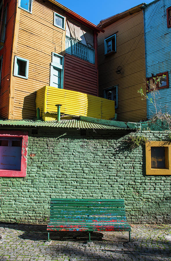 Architecture Photograph - Residential Buildings At The La Boca District In Buenos Aires by Cavan Images