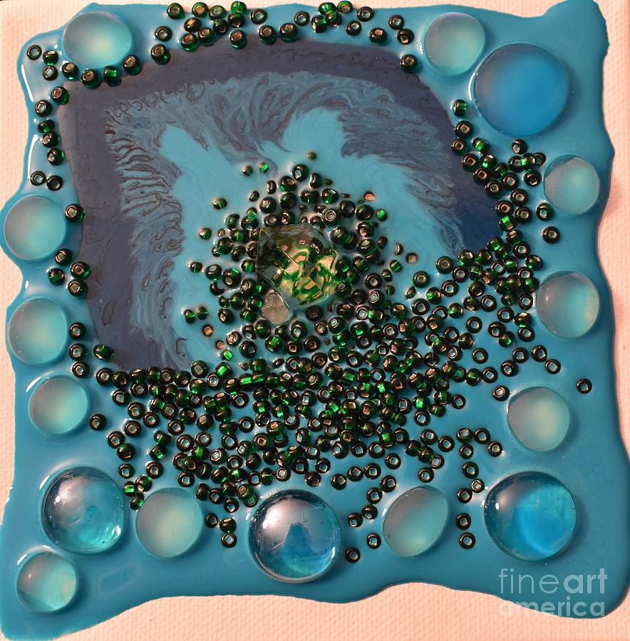 Resin-on Canvas 46 by Monika Shepherdson Resin-on Canvas 46 by Monika Shepherdson