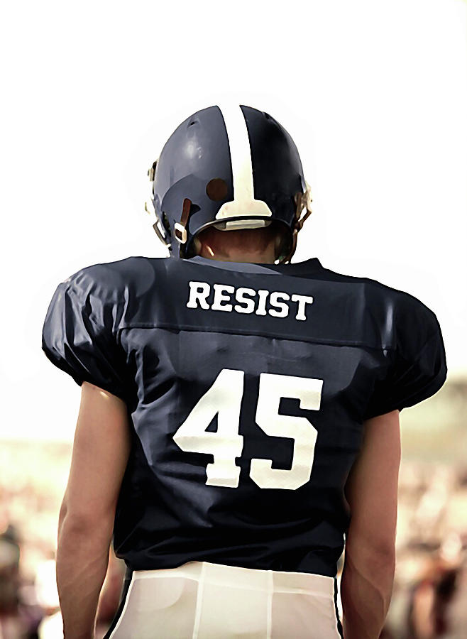 Resistance Football Player Photograph by Susan Maxwell Schmidt
