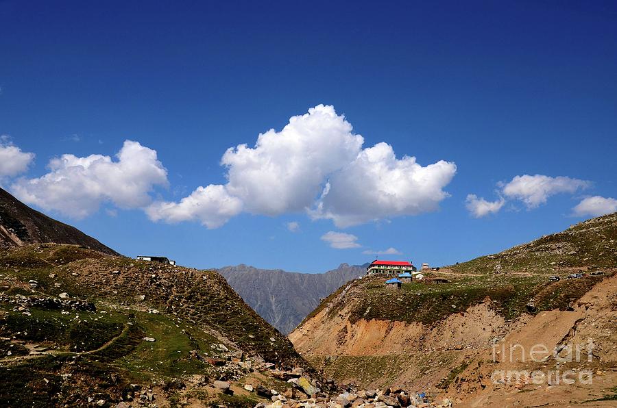 Rest house on mountain top at Lake Saiful Muluk Kaghan Valley Pakistan Photograph by Imran Ahmed