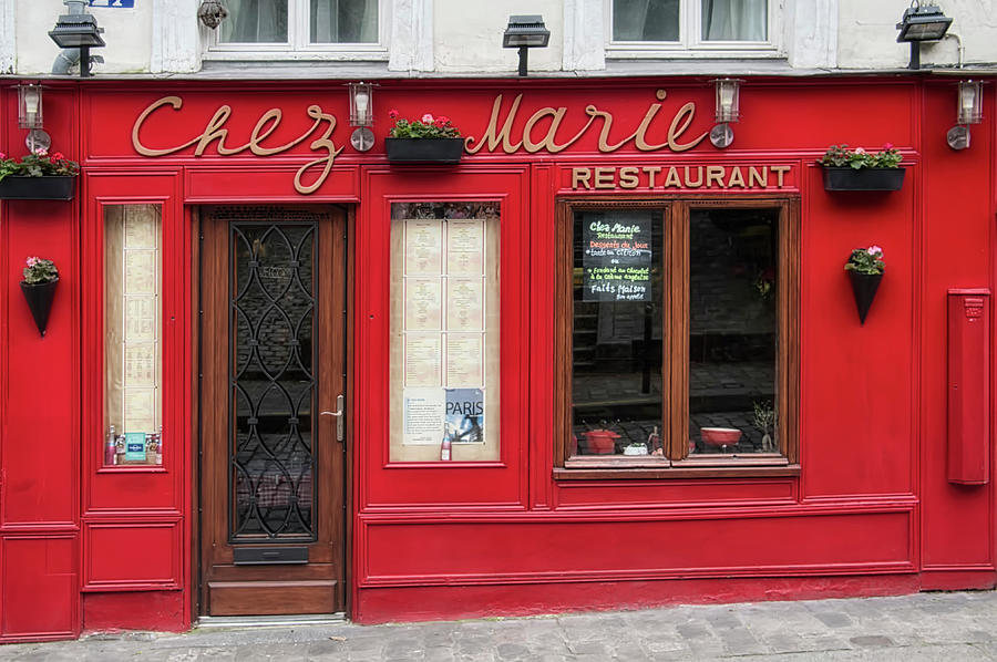 Paris Photograph - Restaurant Chez Marie by Cora Niele