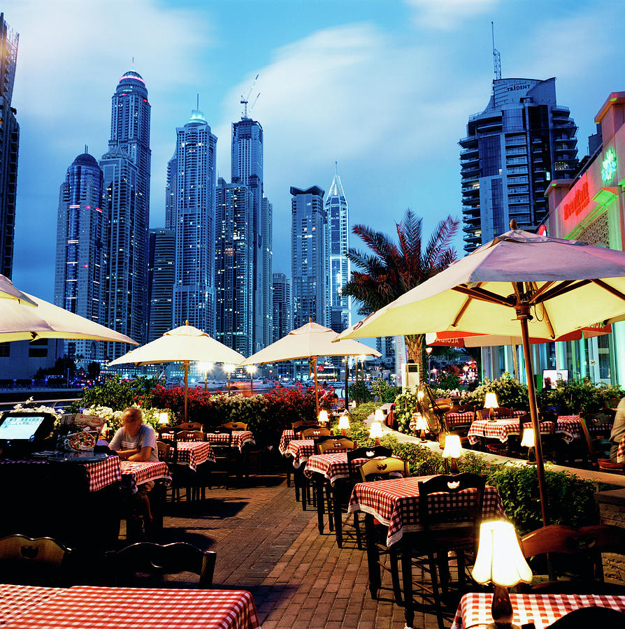 Restaurant Dining Tables In Dubai Photograph By Gary Yeowell