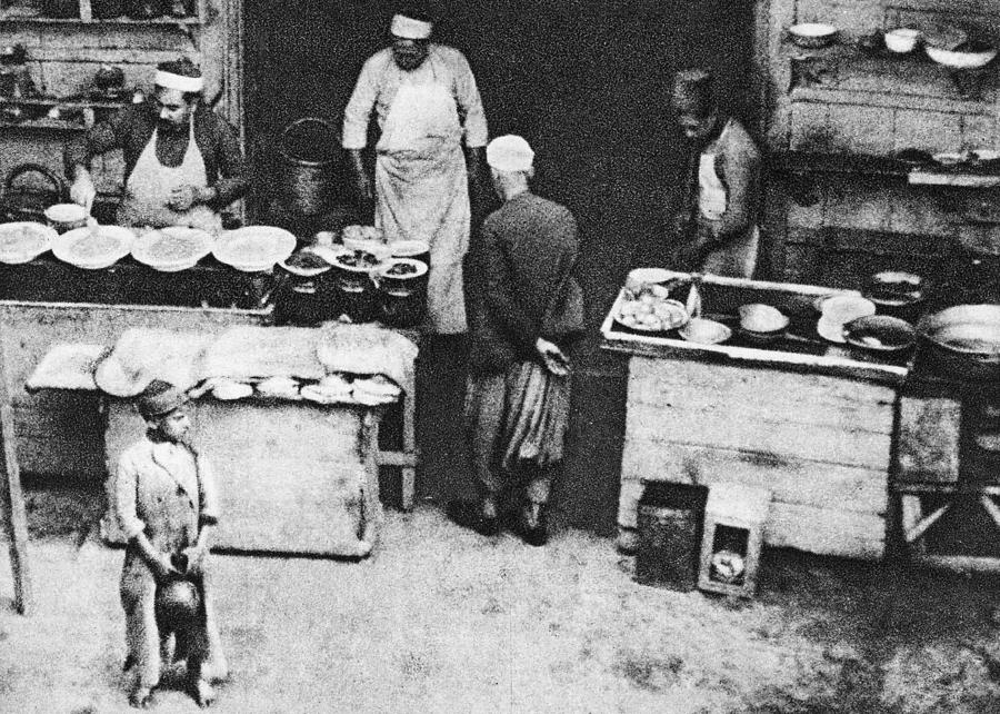 Restaurant in Jaffa 1925 Photograph by Munir Alawi