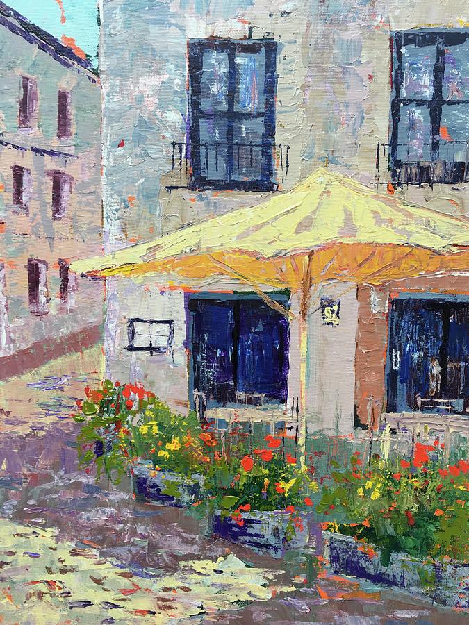 Restaurant in Rhonda, Spain Painting by Mary Ann Norwood - Fine Art America