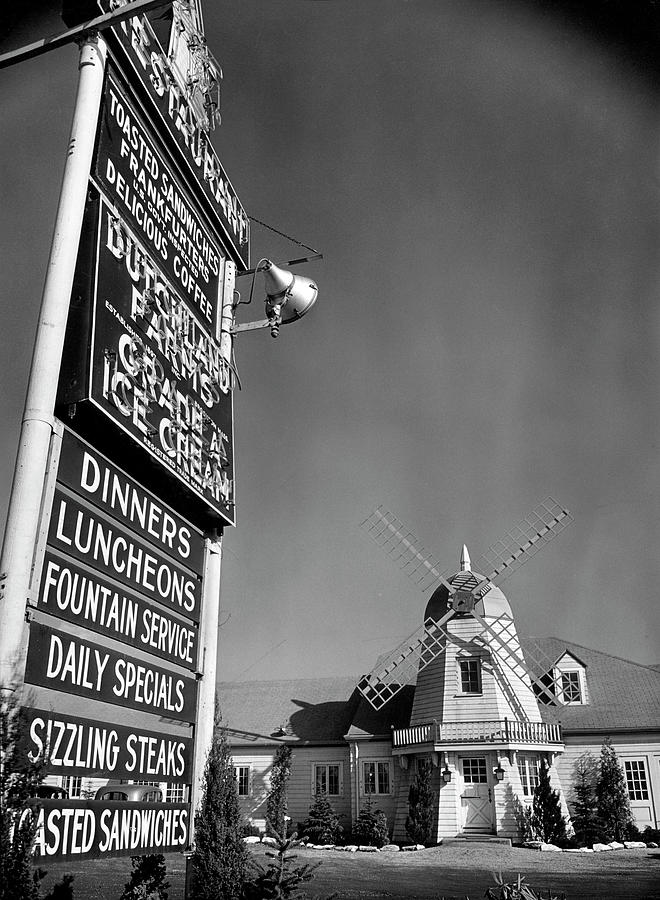 Advert Photograph - Restaurant Sign by Margaret Bourke-White