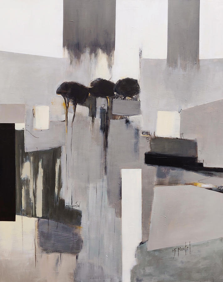 Paysage Painting - Rester Debout by Fanou MONTEL Paysage Painting - Rester Debout by Fanou MONTEL
