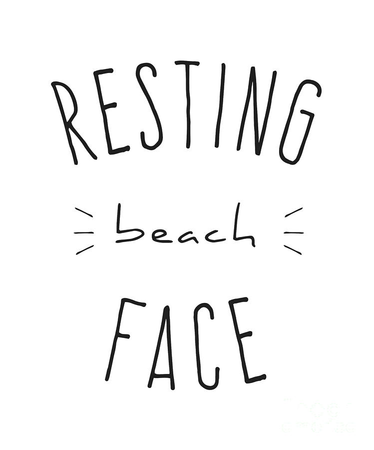 Resting Beach Face Digital Art by Flippin Sweet Gear