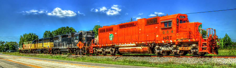 Resting Retired Locomotive Work Horses Toccoa Georgia Train Art Photograph by Reid Callaway