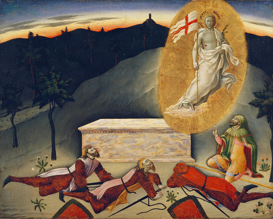 Resurrection Painting by Master of the Osservanza