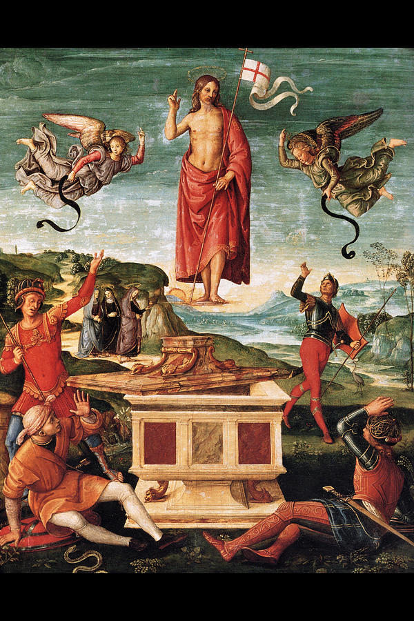Resurrection of Christ Painting by Raffaello Sanzio da Urbino