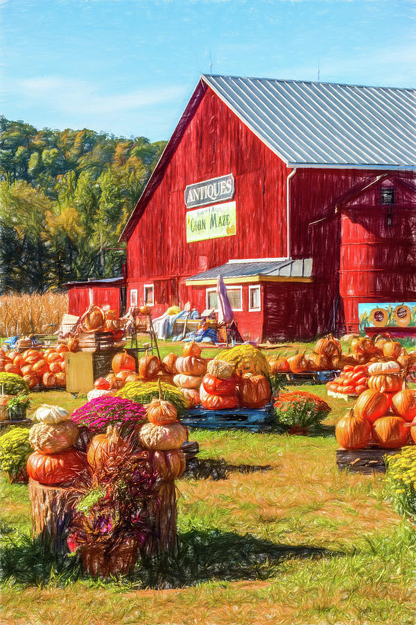 Retherfords Farm Market #2 Digital Art by Barry Wills