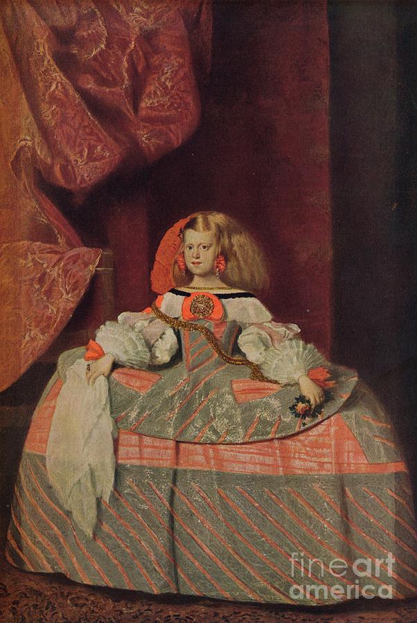 Retrato De La Infanta Dona Margarita Drawing by Print Collector