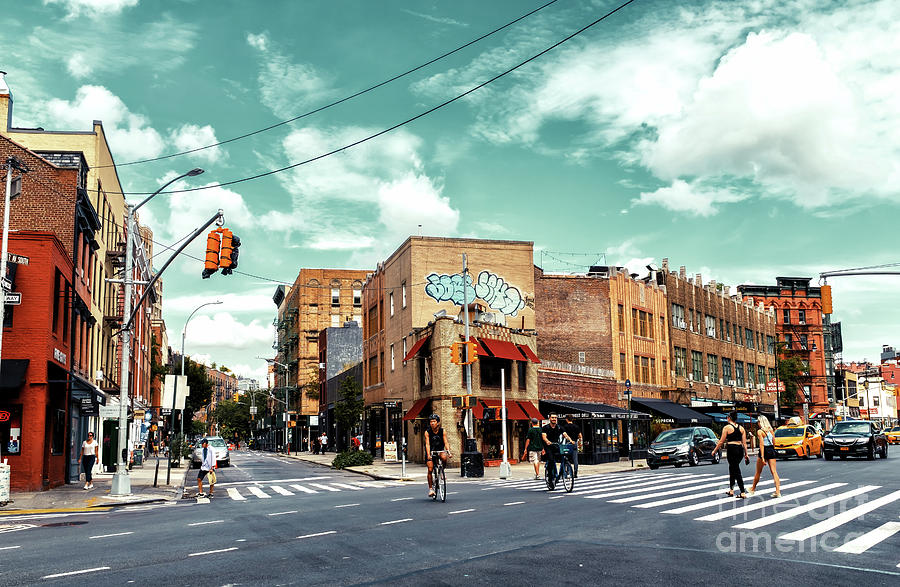 Retro 7th Avenue in Greenwich Village Photograph by John Rizzuto