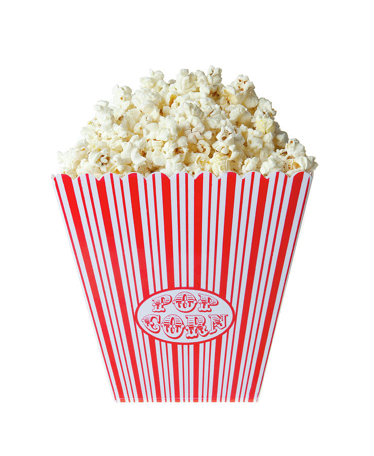 Retro Cinema Bucket Of Popcorn Photograph by Johanna Parkin