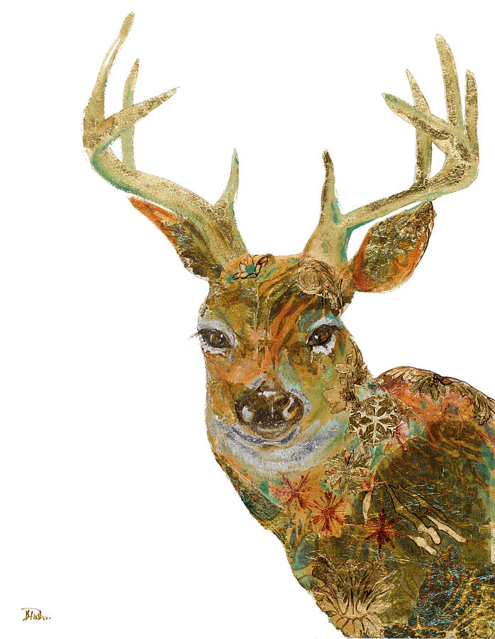 Deer Painting - Retro Deer by Patricia Pinto