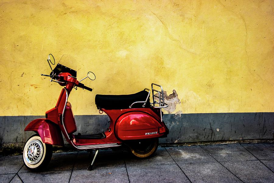 Retro moped Photograph by Colin Goldsmith-Hodder | Fine Art America