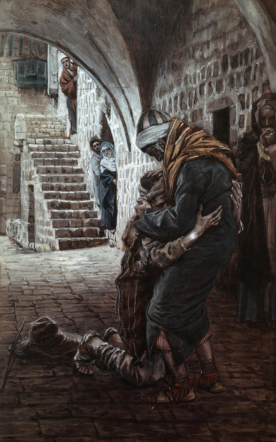 Return Of The Prodigal Son By Tissot Painting by James Tissot