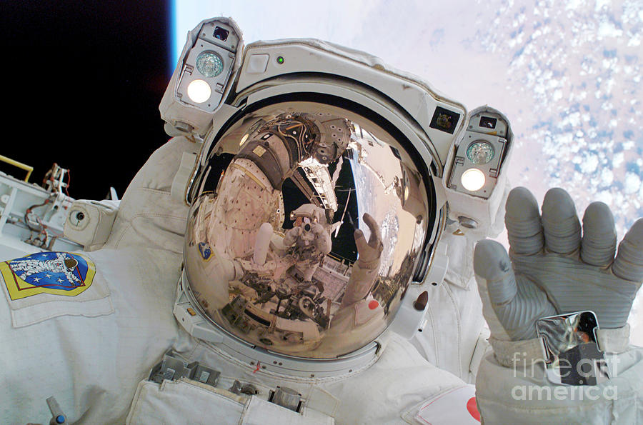 Astronaut Photograph - Return To Flight Spacewalk by Nasa/science Photo Library