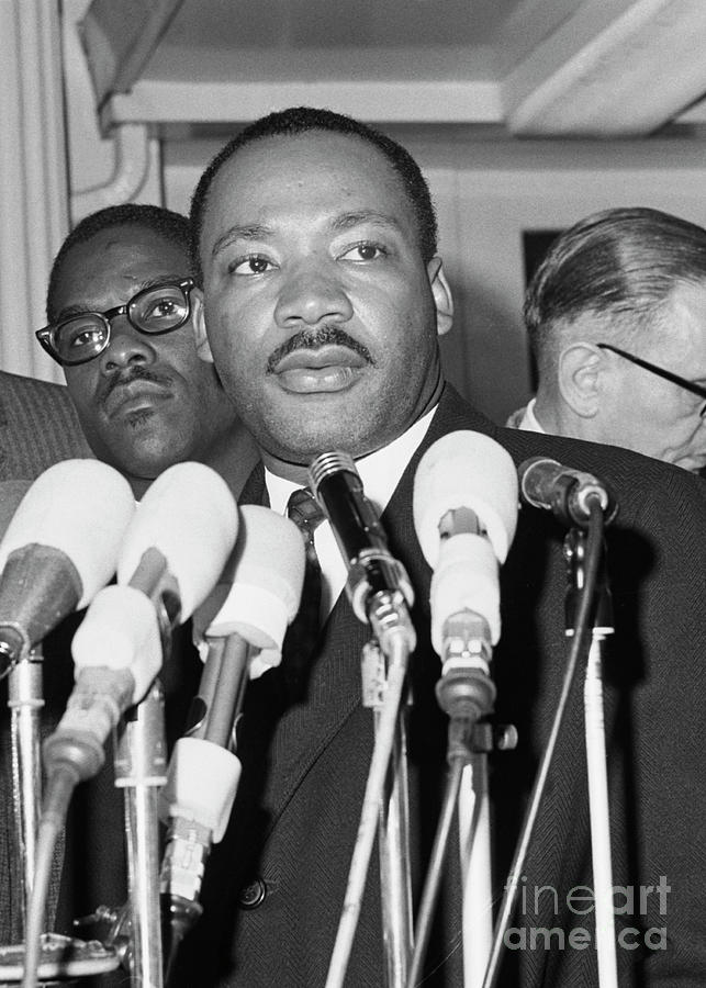 Rev. Dr. Martin Luther King Talks by Bettmann