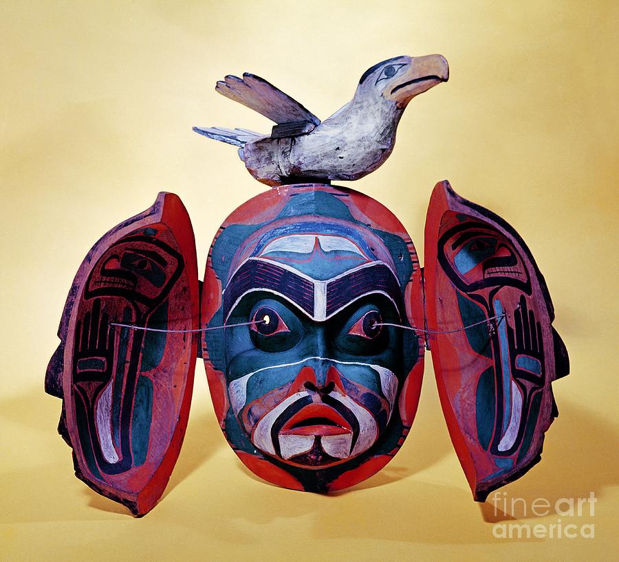 Revelation Mask, Kwakiutl People Painting by Canadian School