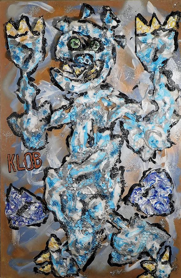 Revenge of the Polar Bear with Ice Cubes Mixed Media by Kevin OBrien